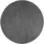 vidaXL Tapis OVIEDO à poils courts anthracite Ø 160 cm