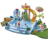 Playmobil - Piscine extérieure avec toboggan 4858