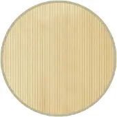 vidaXL Tapis rond naturel clair 80 cm bambou