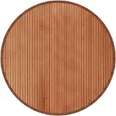 vidaXL Tapis rond marron 80 cm bambou