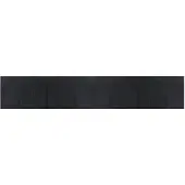 vidaXL Tapis rectangulaire noir 70x400 cm bambou