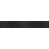 vidaXL Tapis rectangulaire noir 60x400 cm bambou