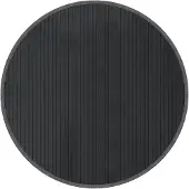 vidaXL Tapis rond gris 80 cm bambou