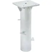 vidaXL Douille de sol pour parasol argenté 16x16x39,5 cm acier