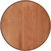 vidaXL Tapis rond marron 100 cm bambou