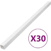 vidaXL Tuyaux d'installation 40x40 mm 30 m PVC