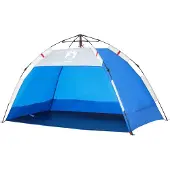 vidaXL Tente de plage 2 personnes bleu azur Quick Release imperméable