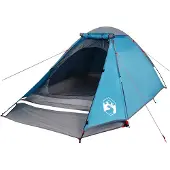 vidaXL Tente de camping dôme 2 personnes bleue étanche à l'eau