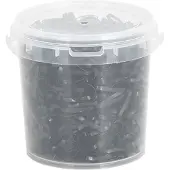 vidaXL Bandes tressées pour chevaux 1500 pcs silicone noir