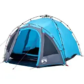vidaXL Tente de camping dôme 3 personnes bleue Quick Release