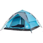 vidaXL Tente de camping dôme 4 personnes bleue Quick Release
