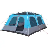 vidaXL Tente familiale dôme 10 personnes bleu Quick Release