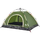 vidaXL Tente de camping 2 personnes Vert Quick Release