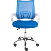 Beliani Chaise De Bureau Bleu Solid