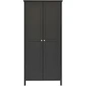 Ebuy24 Tromsø armoire de rangement 2 portes couleur café.