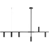 Aldex Suspension , Trevo 6, dimmable, Noir, Salon / séjour, Métal, Moderne