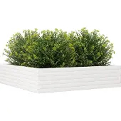 vidaXL Jardinière blanc 100x100x23 cm bois de pin massif