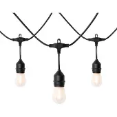 QAZQA Guirlande lumineuse d'extérieur 10 m avec LED 10 lumières solaires - Russell