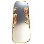 Seletti Gold Frame 140 cm Miroir Lipsticks