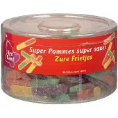 Red Band Zure Frietjes Bonbons Acidulés 100 Pièces 1200g Snack Acidulé Gourmand