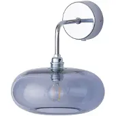Ebb & Flow Horizon Applique Murale Shiny Silver | Deep Blue E14IP20