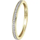 Lucardi Bague or / transparent