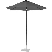 Vonroc Parasol Premium - - Ø200cm - Toile résistante aux UV - Housse de protection incluse - Gris