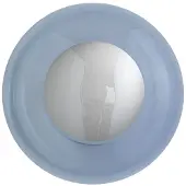 Ebb & Flow Horizon Plafonnier / Applique Ø: 21 cm | Shiny Silver | Deep blue E14IP44