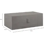 Madison Housse Meubles de Jardin Madison Grey 180x110x70 cm