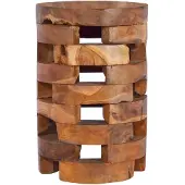 vidaXL Table de chevet 30x30x45 cm Bois de teck massif