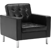 vidaXL Fauteuil Noir 75x70x75 cm Similicuir