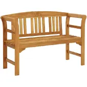 vidaXL Banc de jardin 114 cm bois massif acacia