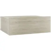 vidaXL Table de chevet flottante Chêne sonoma Bois d'ingénierie
