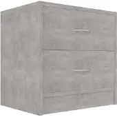 vidaXL Table de chevet Gris béton 40x30x40 cm Bois d'ingénierie