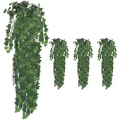 vidaXL Buissons artificiels de lierre 4 pcs Vert 90 cm