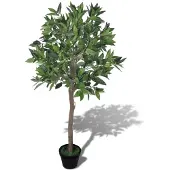 vidaXL Laurier artificiel avec Pot 120 cm