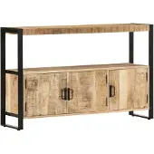 vidaXL Armoire d'appoint 120x30x75 cm bois massif mangue