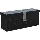 vidaXL Caisse en aluminium 485 x 140 x 200 mm noir