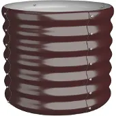 vidaXL Jardinière de jardin Acier galvanisé 40x40x36 cm Marron