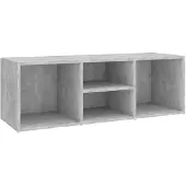 vidaXL Banc à chaussures Gris béton 105x35x35 cm Aggloméré