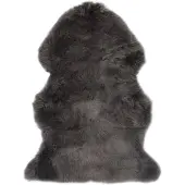 vidaXL Tapis en peau de mouton 60 x 90 cm Gris clair