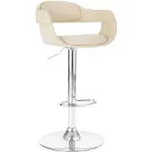 vidaXL Tabouret de bar blanc similicuir