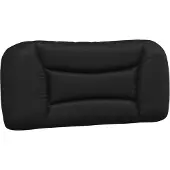 vidaXL Coussin de tête de lit "Hvar" noir 90 cm similicuir
