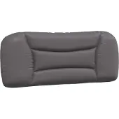vidaXL Coussin de tête de lit "Hvar" Gris 100 cm Similicuir