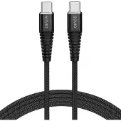 Savio Câble USB CL-160, 2 mètres, USB 2.0, connecteur USB-C vers USB-C, couleur noire