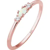 Elli Bague opal / or rose / transparent