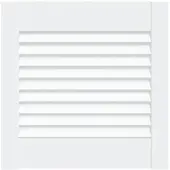 vidaXL Porte d'armoire à persiennes blanc 39,5x39,4 cm pin massif