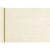 vidaXL Écran De Balcon Crème 75x500 Cm Pehd