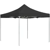 vidaXL Tente de réception professionnelle pliable aluminium 2x2 m anthracite