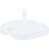 vidaXL Pied de parasol sable/eau 16 L blanc plastique
